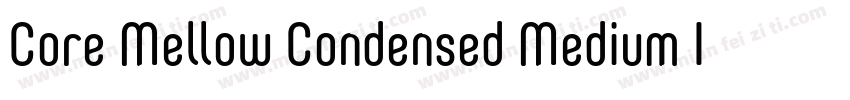 Core Mellow Condensed Medium Italic字体转换